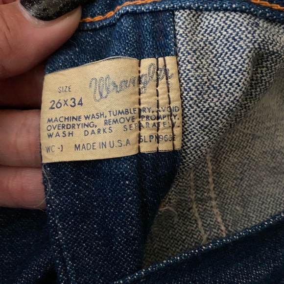 Vintage Western Wrangler High Waisted Denim Pants - Picture 2 of 3
